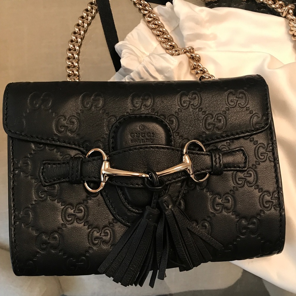 Authentic Gucci cross body with chain!